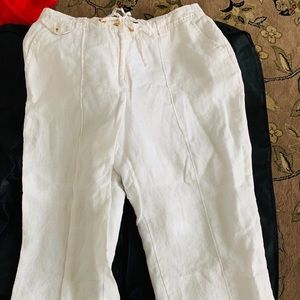 JM Collection capris.  Size 10 100% washable linen